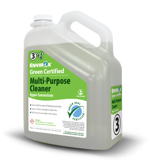 Envirox Absolute Green 
Certified Multi-Purpose 
Cleaner Hyper-Concentrate,  
0.5gal - (2/cs)