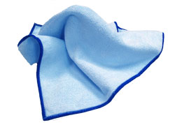 SSS 16&quot;x16&quot; Blue General Cleaning Microfiber Cloth, 