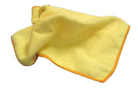 12 x 12 Yellow General  Cleaning Microfiber Cloth, 