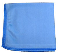 SSS 16&quot;x16&quot; Blue Glass Cleaning Microfiber Cloth, 