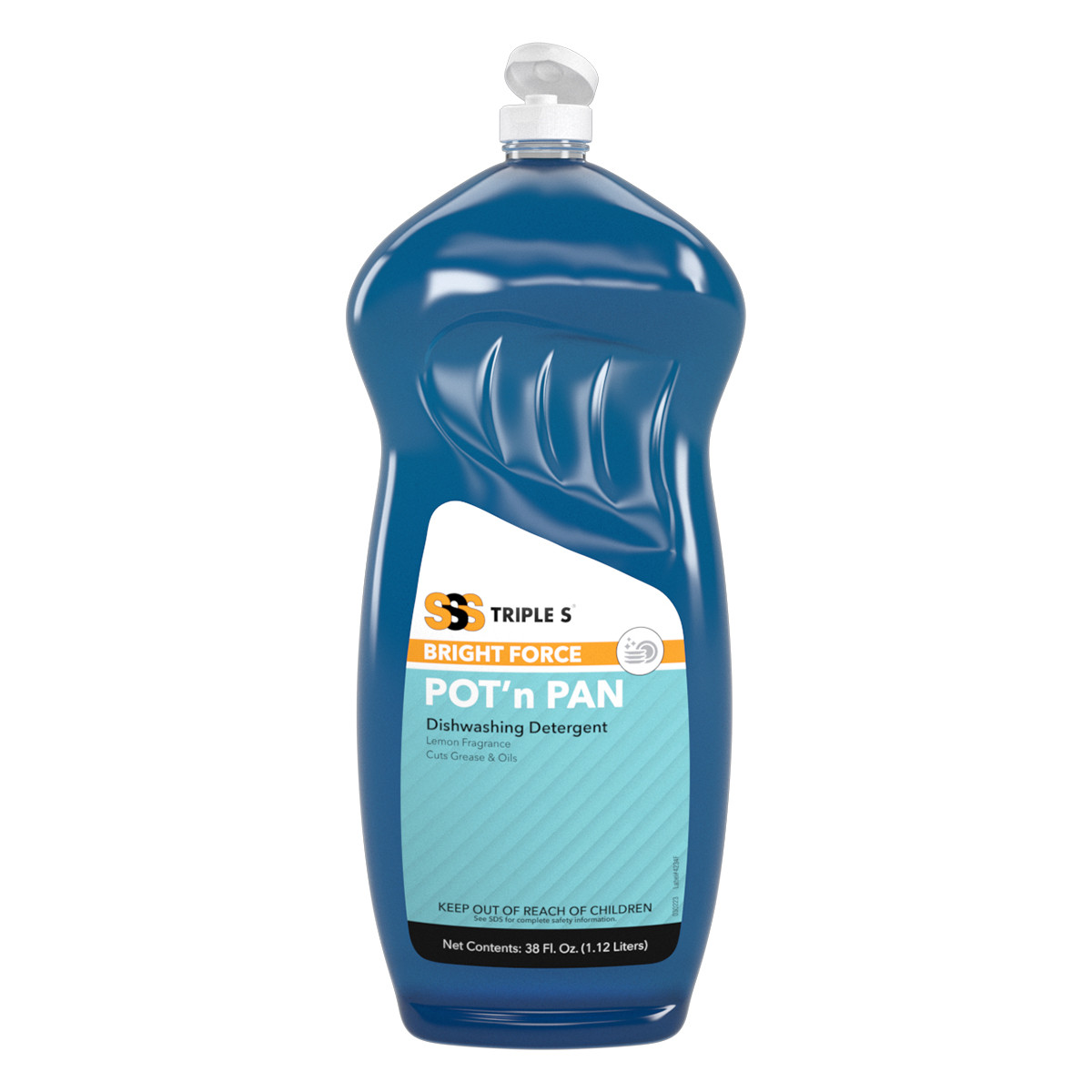 SSS Bright Force Pot &#39;n Pan  Dishwashing Detergent, 38oz - 