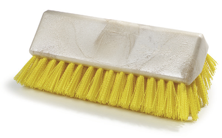 10&quot; Hi/Lo Floor Scrub Brush,  Yellow - (2/cs)