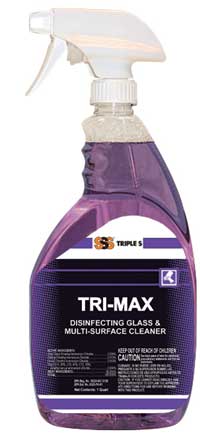 SSS Tri-Max Disinfecting
Glass &amp; Multi-Surface
Cleaner, 12/1 Qt. 