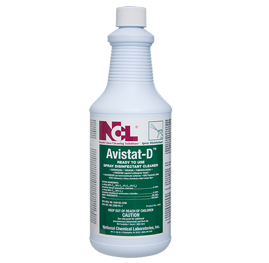 NCL Avistat-D Spray RTU
Disinfectant Cleaner - 
(12qts/cs)