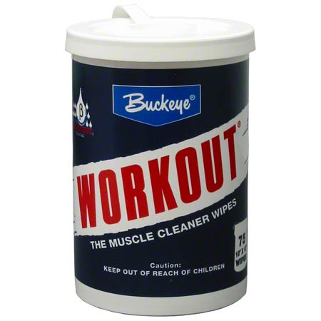 Buckeye Workout Cleaner 
/Degreaser, 75 Ct. - (6/cs)