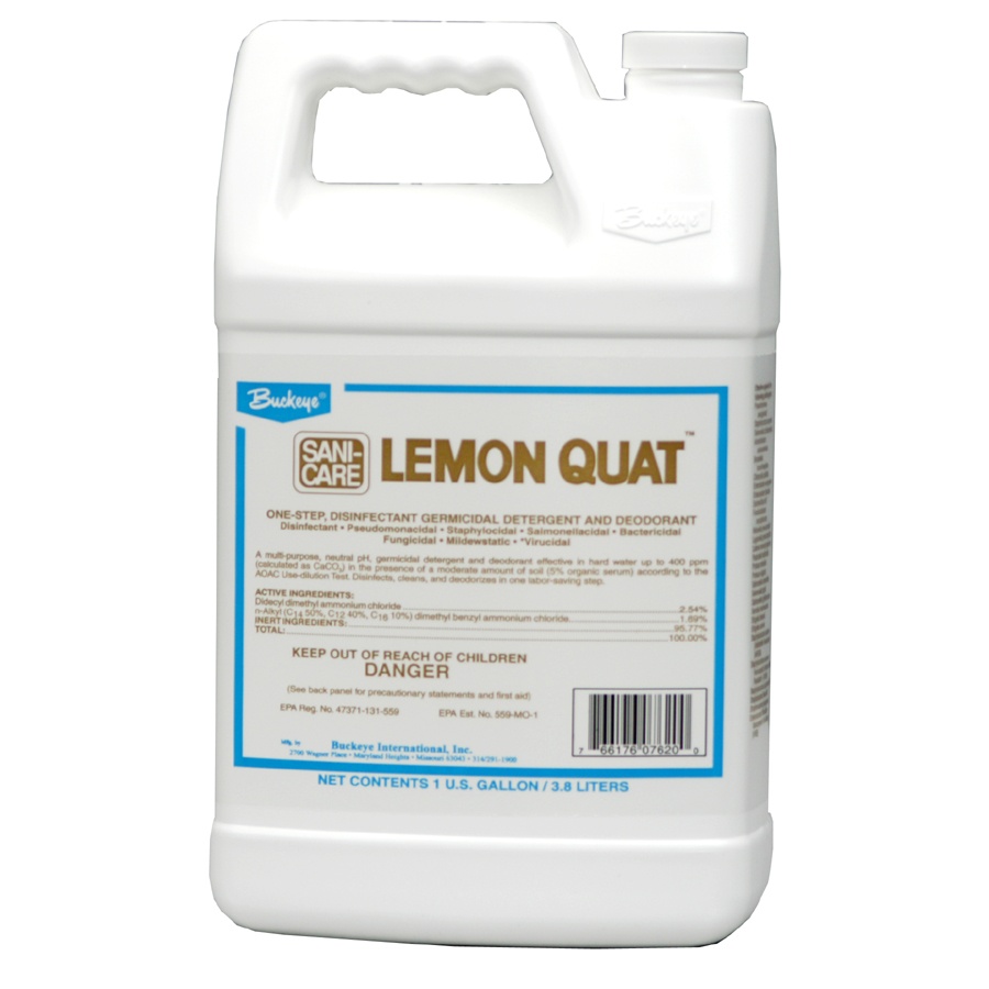 Buckeye Sanicare Lemon Quat 
Disinfectant -  (4gal/cs)
