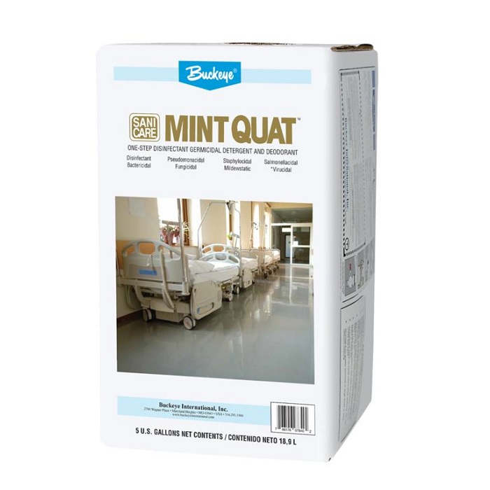 Buckeye Sanicare Mint Quat 
Disinfectant Cleaner - 5 Gal. 
Action Pac