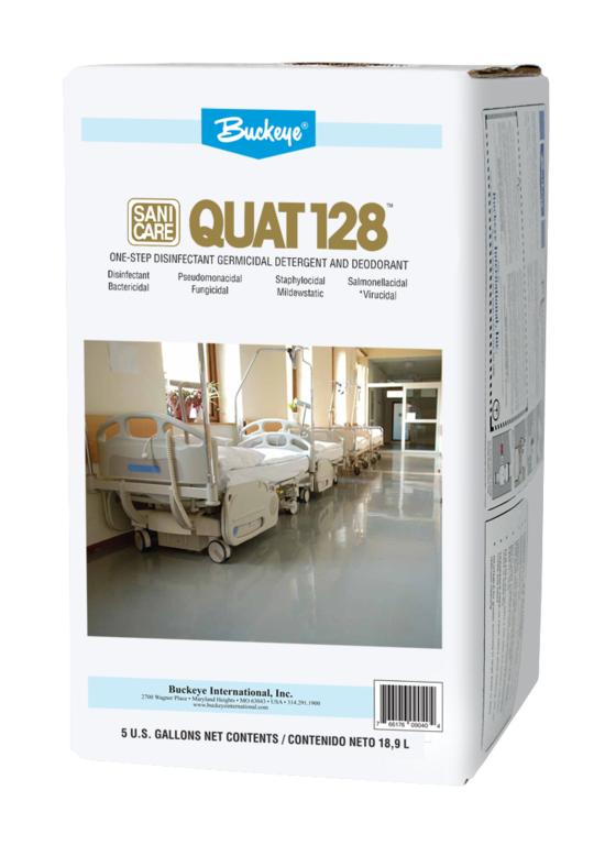 Buckeye Sanicare Quat-128  Disinfectant - 5 Gal. Action 