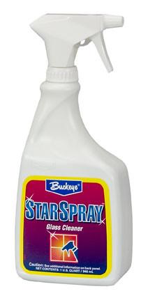 Buckeye Star Spray RTU Glass 
Cleaner - (12qts/cs)
