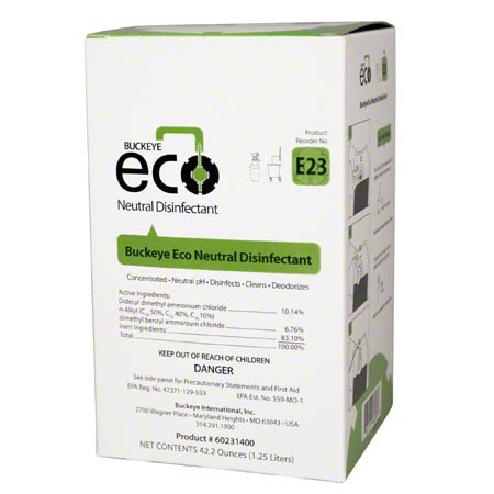 Buckeye ECO E23 Neutral  Disinfectant, 1.25L - (4/cs)