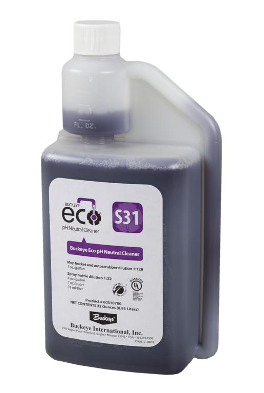Buckeye ECO S31 pH Neutral  Cleaner, 32oz - (6/cs)