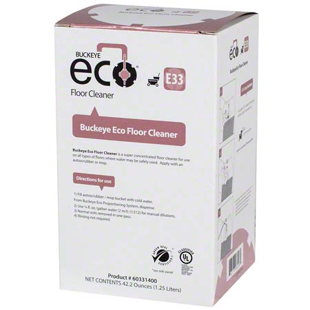 Buckeye ECO E33 Floor Cleaner,  1.25L - (4/cs)