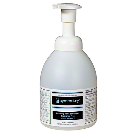 Symmetry Fragrance Free Foam  Sanitizer, 550ml Pump -(12/cs)