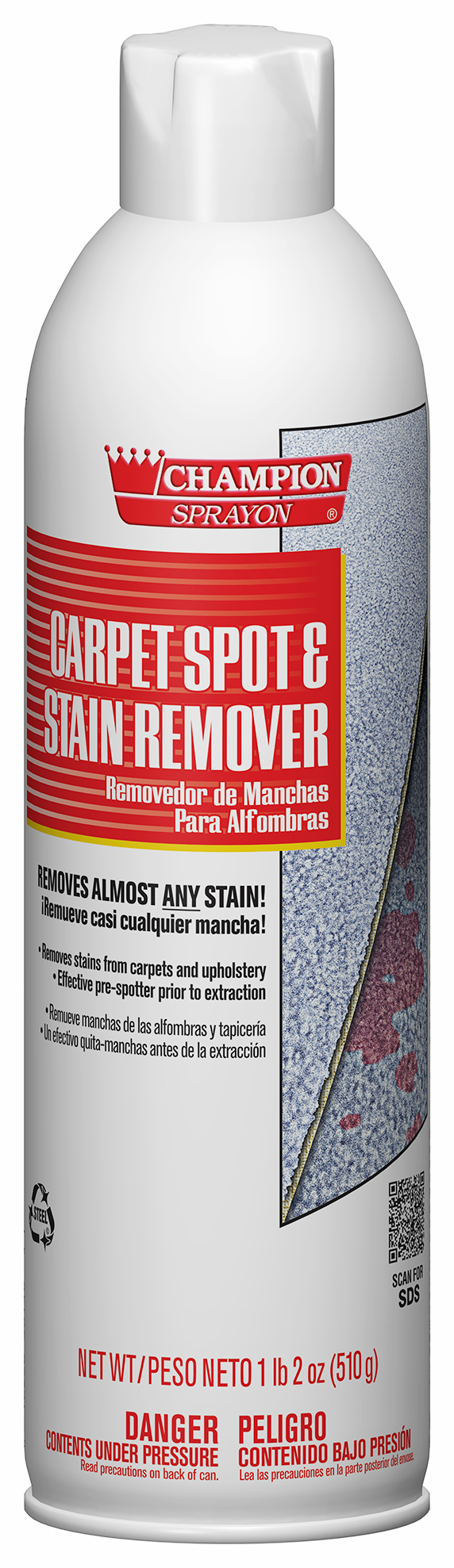 Chase Aerosol Carpet Spot &amp;  Stain Remover - (12/cs)