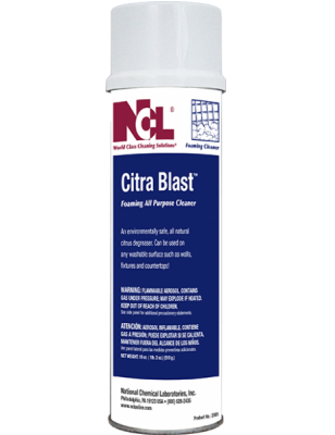 NCL Citra Blast Aerosol 
Foaming All-Purpose Cleaner, 
18oz - (12/cs)