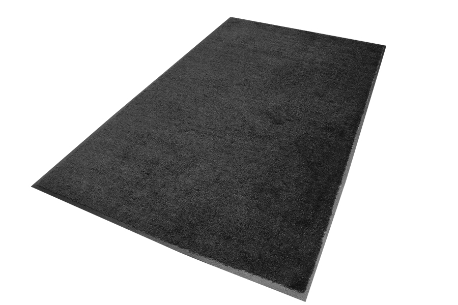 ColorStar Carpeted Wiper Mat, 
Solid Black, 4&#39; x 6&#39;, SBR
