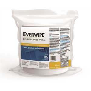 Everwipe High Volume 
Disinfectant Wipe, 8&quot; x 6&quot;, 
800/roll - (4/cs)