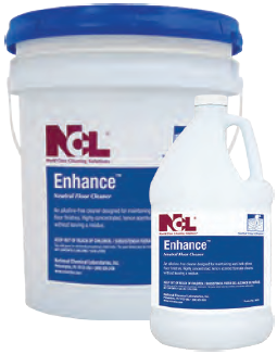 NCL Enhance Neutral Floor
Cleaner, Lemon Scented -
(4gal/cs)