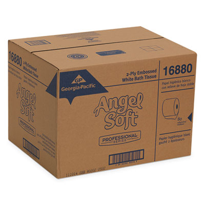 Angel Soft Premium Bathroom 
Tissue, Septic Safe, 2-Ply, 
White, 450 Sheets/Roll - 
(80/cs)