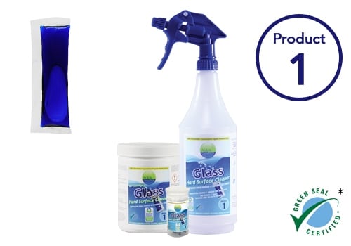 ACP Glass &amp; Hard Surface  Cleaner #1, Blue, Starter Pack