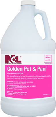 NCL Golden Pot &amp; Pan Dishwash Detergent - (4gal/cs)
