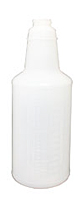 32oz Plastic Bottle w/ Gradations - (96/cs)