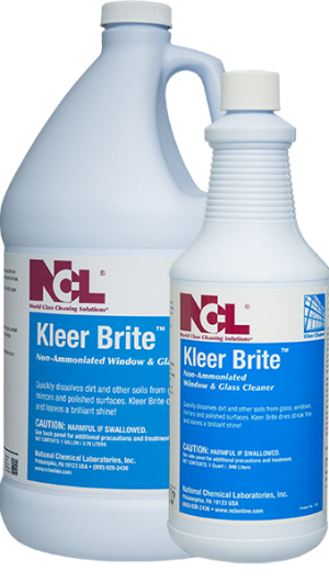 NCL Kleer Brite
Non-Ammoniated Window &amp; Glass
Cleaner - (4gal/cs)