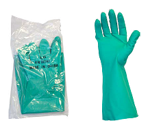 Nitrile 18&quot; 22mil L Green Gloves 1 doz, 3dz/cs