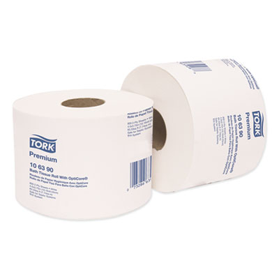 Tork Premium Bath Tissue w/ 
OptiCore, 2ply, 800 sheets - 
(36/cs)