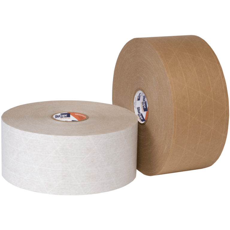 WP 100 Economy Grade, Water 
Activated Reinforced Paper 
Tape, 3&quot; X 450&#39;, Kraft - 
(10/cs)