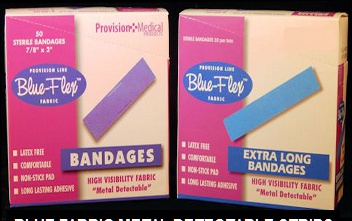 1&quot; x 3&quot; MD Blue Strip Bandage
(50/bx)