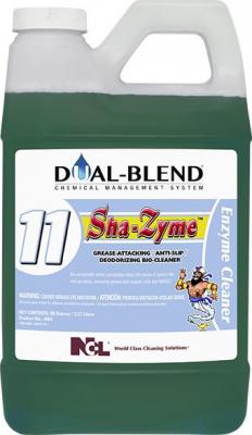 NCL DUAL BLEND #11 SHA-ZYME
Grease Attacking / Anti-Slip
Deodorizing Bio-Cleaner, 80oz
- (4/cs)