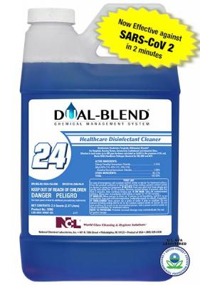 NCL DUAL BLEND #24 Healthcare 
Disinfectant Cleaner, 80oz - 
(4/cs)