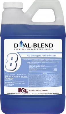 NCL DUAL BLEND #8 H.D.
Detergent &amp; Disinfectant,
80oz - (4/cs)