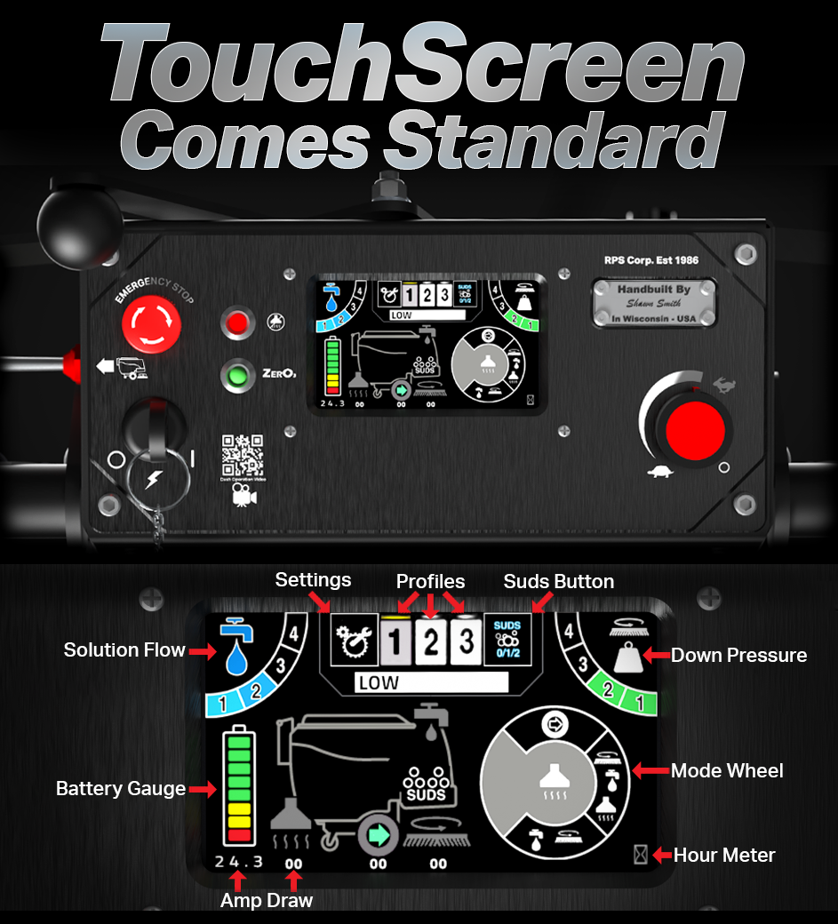 Tomcat Sport Touch Screen
(Must be ordered w/ new 
machine)